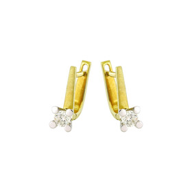 0,44 Ct Pırlanta Tektaş Küpe