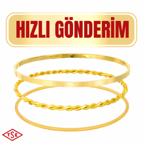Hızlı Gönderim 10 Gr 22 Ayar İşçiliksiz Bilezik