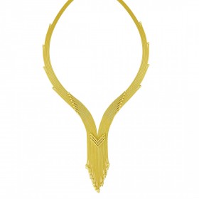 Altın Hasır Kolye T082578