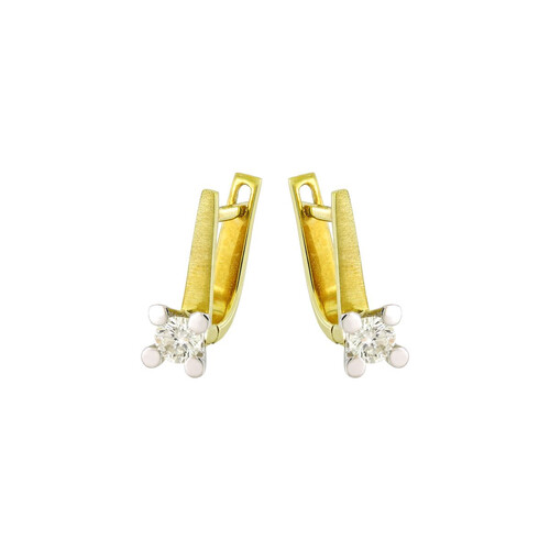 0,44 Ct Pırlanta Tektaş Küpe