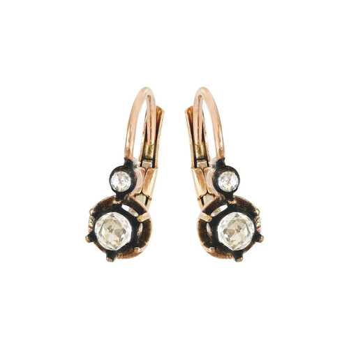 0,71 Ct Pırlantalı Elmas Küpe
