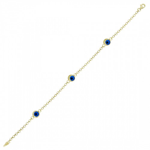 Altın Nazar Boncuklu Bileklik